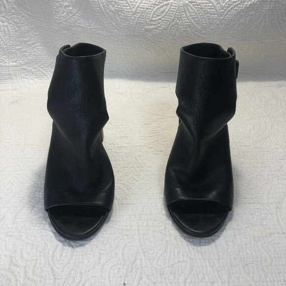 Vince Sandals Genuine Leather Open-Toe Block Heel Adjustable Strap Size 8.5M - Picture 2 of 12